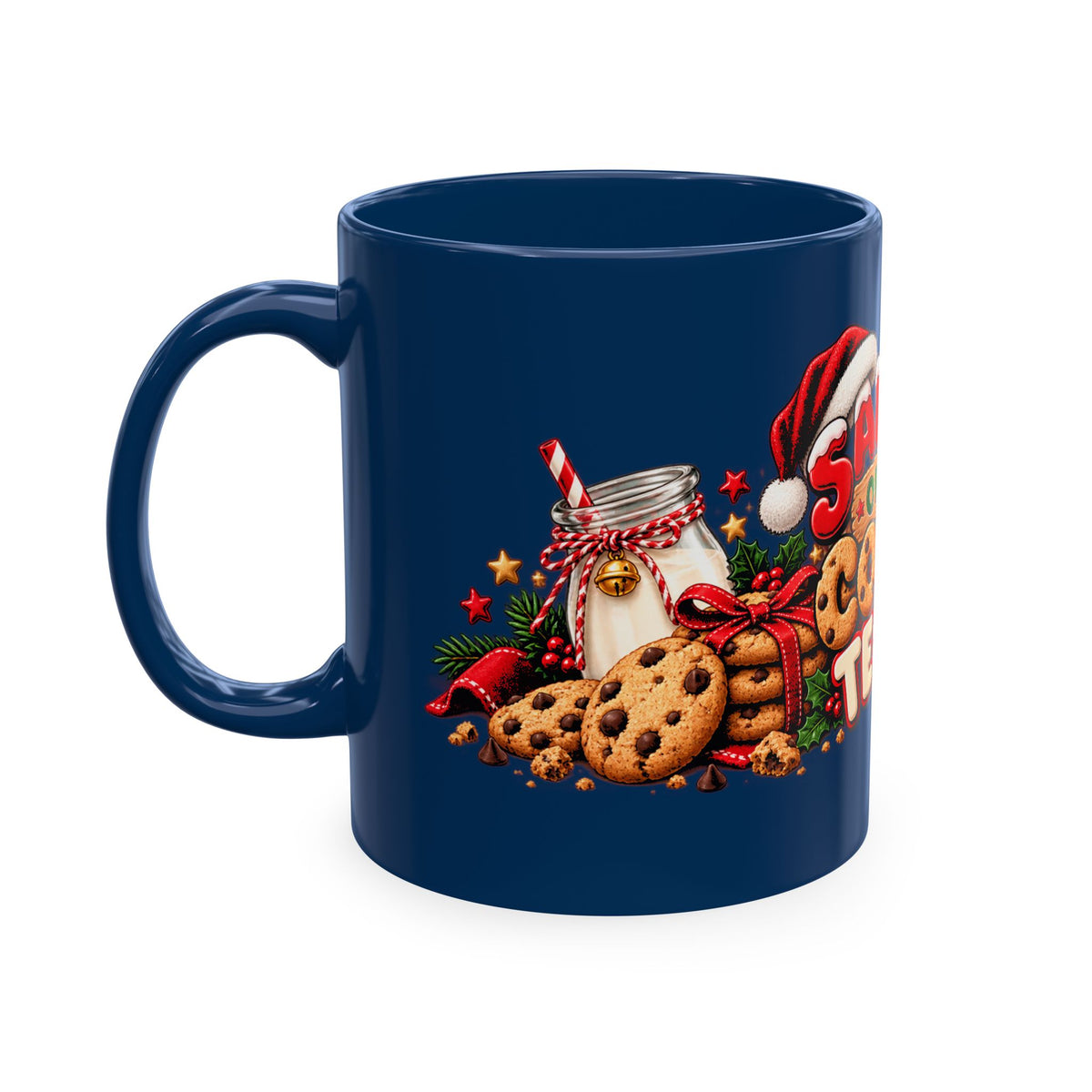 Santa’s Official Cookie Tester Ceramic Mug — Christmas Holiday Coffee Cup