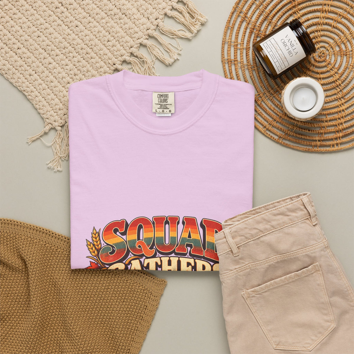 Squad Gathers Here T-Shirt — Retro Thanksgiving Family Reunion Tee, Vintage Fall Gathering Shirt, Friendsgiving