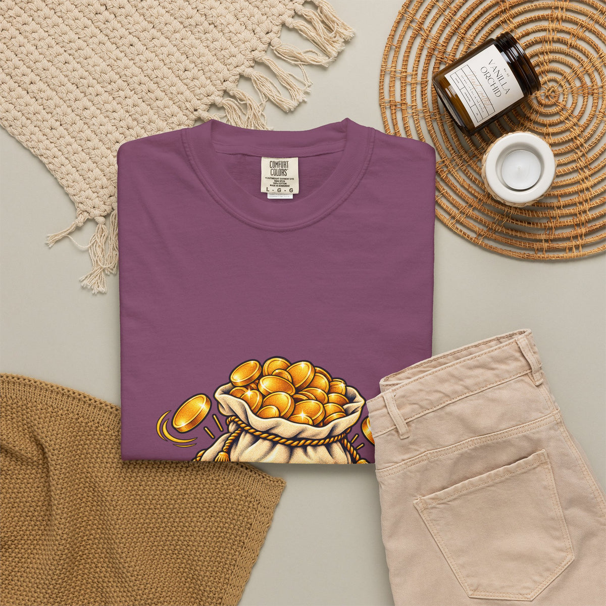 Professional Gelt Collector T-Shirt | Hanukkah Chanukah Chocolate Coin Design