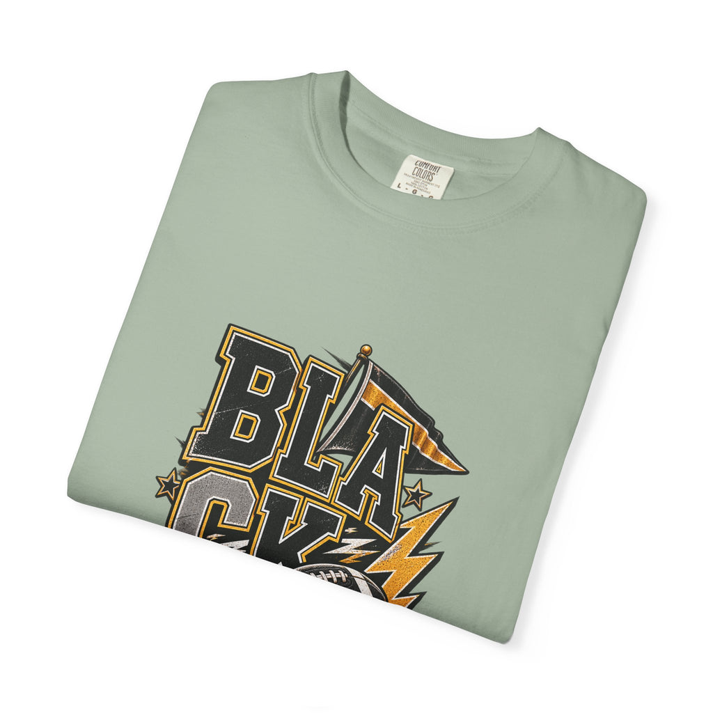 Blackout Lightning Football tee | Graphic T-Shirt, Team Spirit