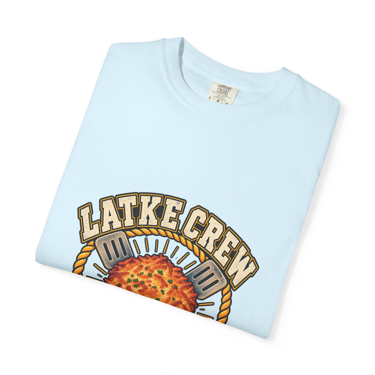 Latke Crew Illustration T-Shirt | Hanukkah Potato Pancake Design