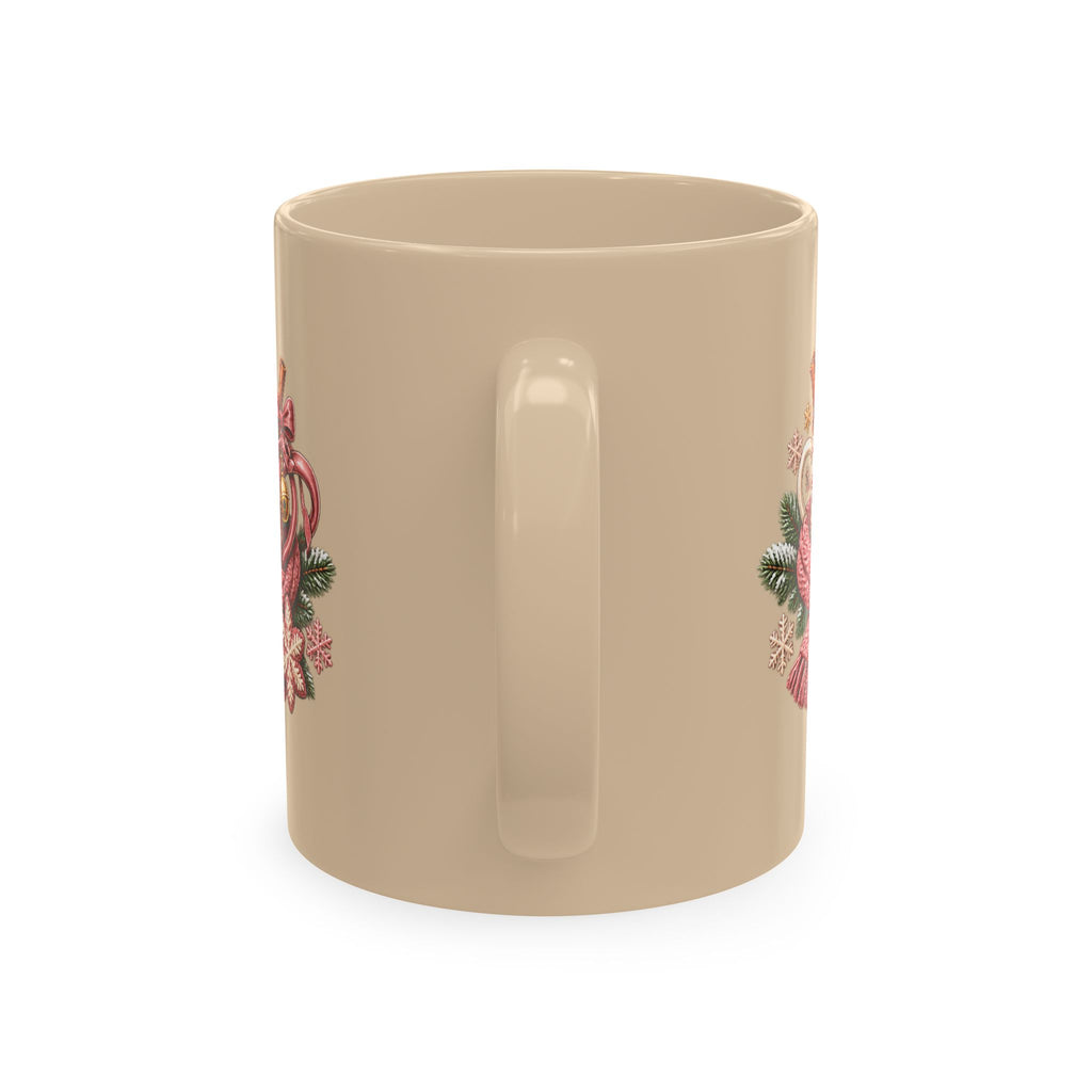 Warm Wishes & Winter Sips Christmas Ceramic Mug