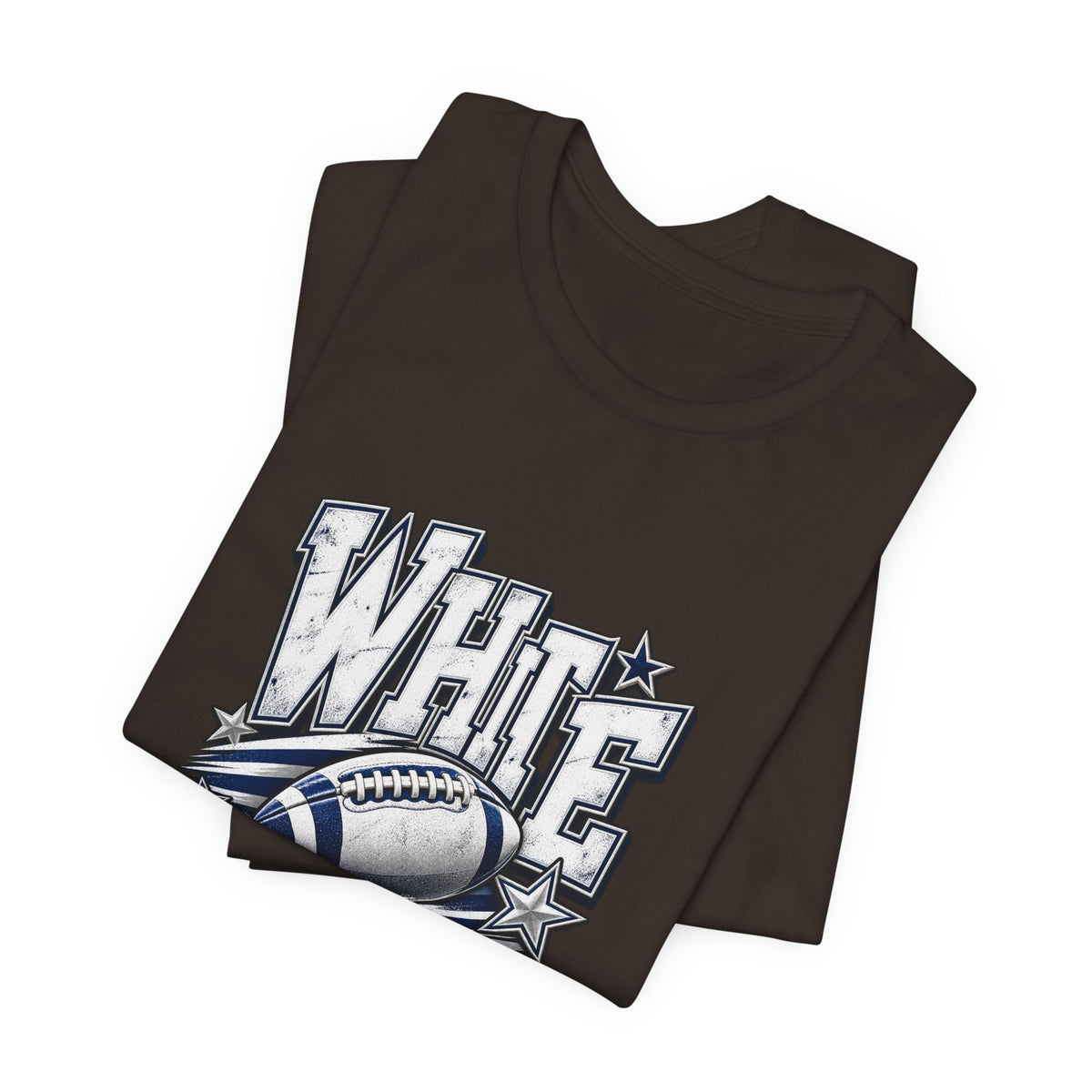 White Out Football Tee | Vintage Helmet, Stars, Sports Graphic