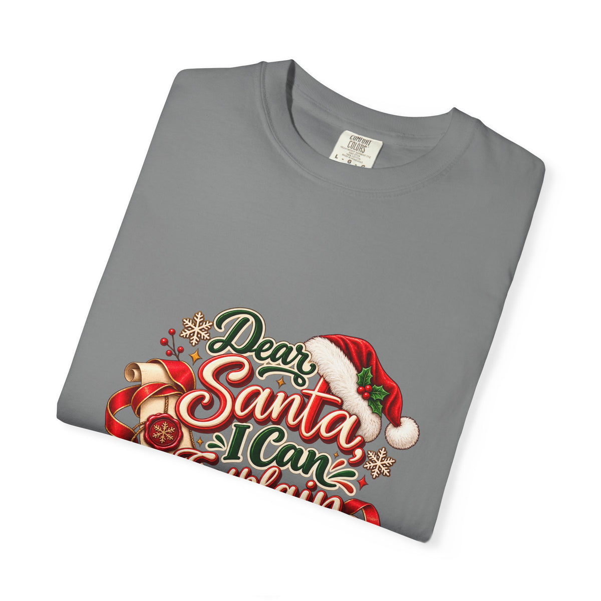 Dear Santa I Can Explain T-Shirt — Funny Christmas Tee