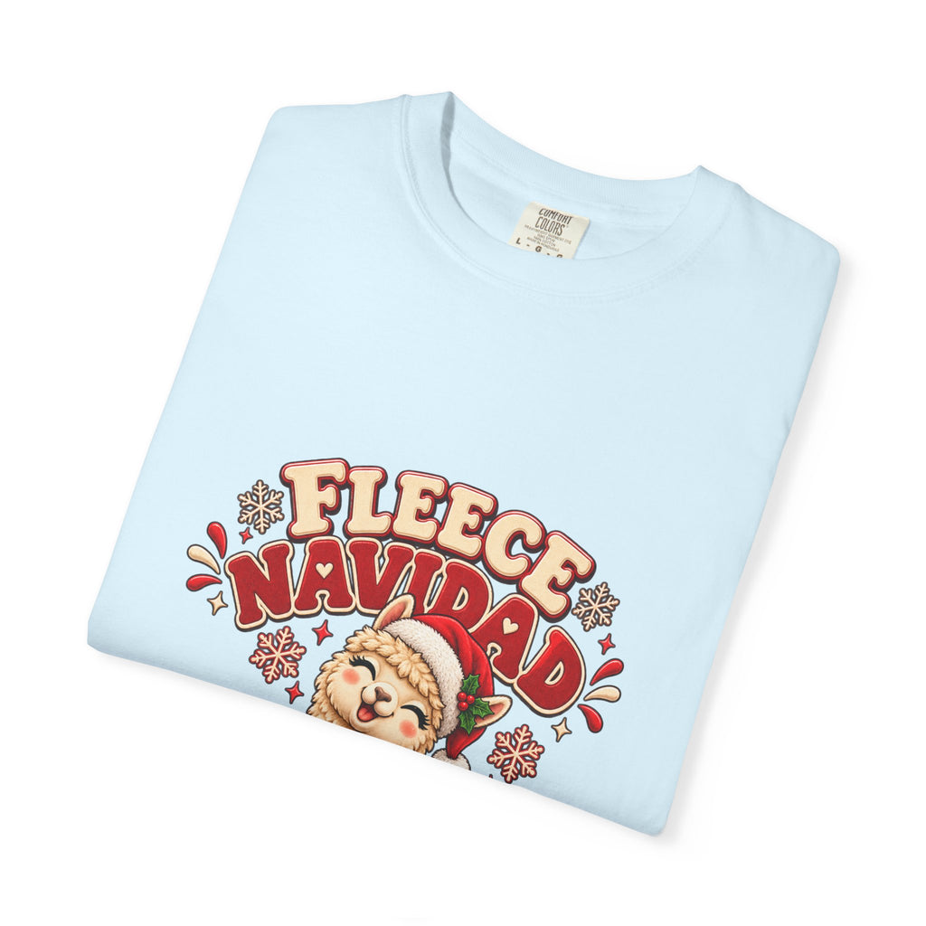 Fleece Navidad Tee — Cute Llama Christmas T-Shirt