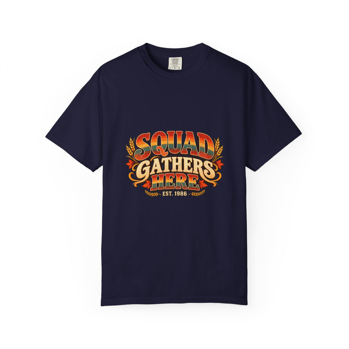Squad Gathers Here T-Shirt — Retro Thanksgiving Family Reunion Tee, Vintage Fall Gathering Shirt, Friendsgiving