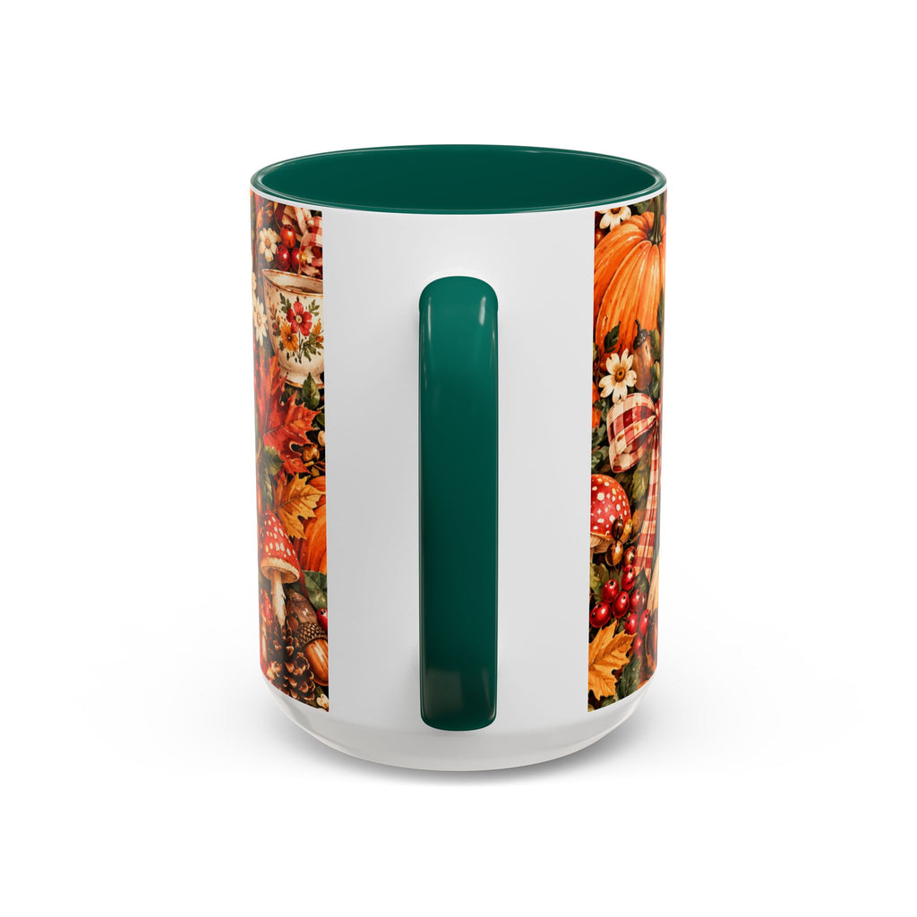 Autumn Harvest Mugs | Fall Pumpkins, Apples, Mushrooms, Daisies 11oz 15oz