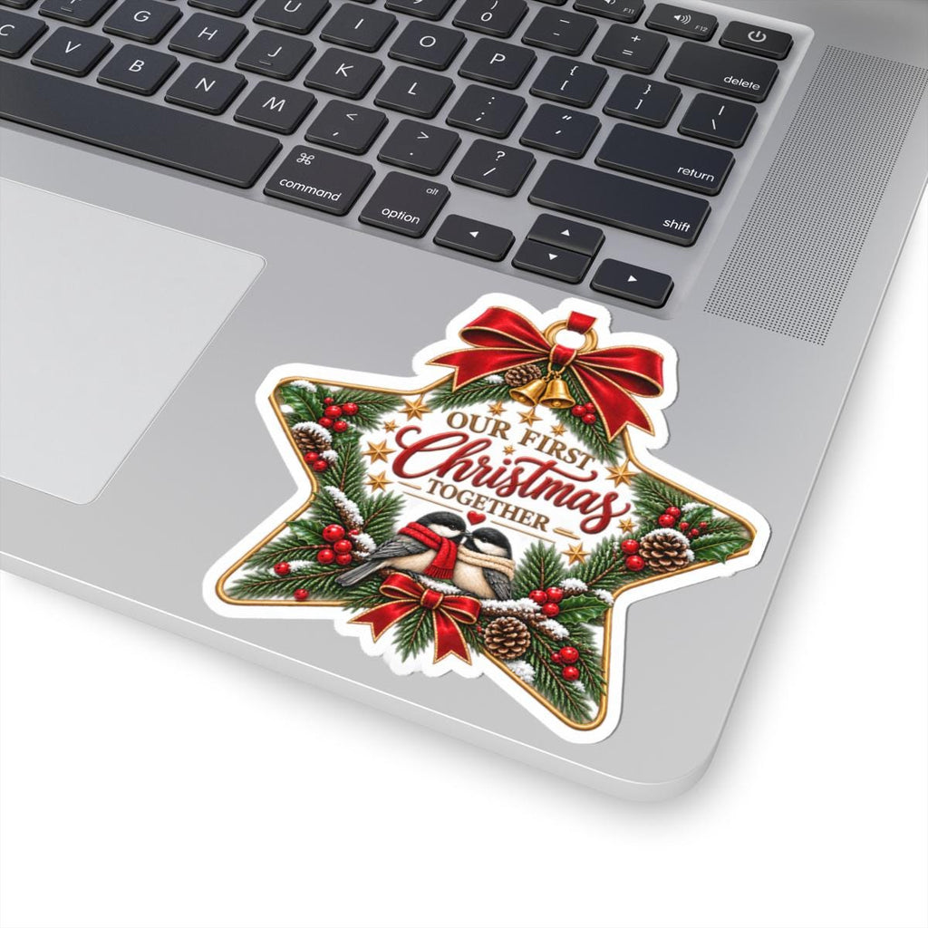 Our First Christmas Together Sticker | Kiss-Cut Holiday Decal