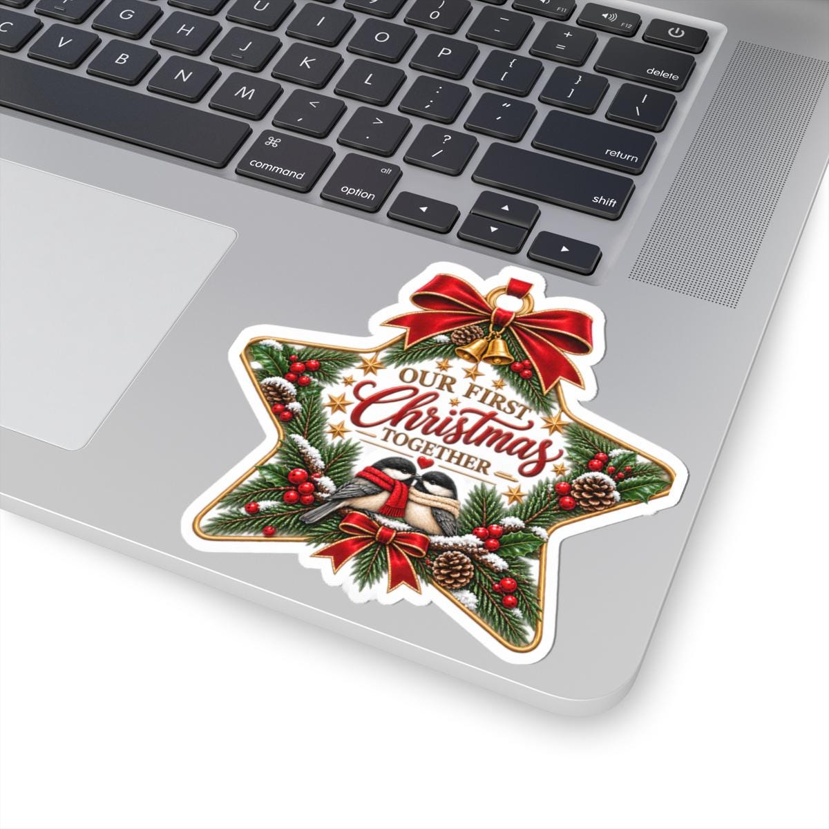 Our First Christmas Together Sticker | Kiss-Cut Holiday Decal
