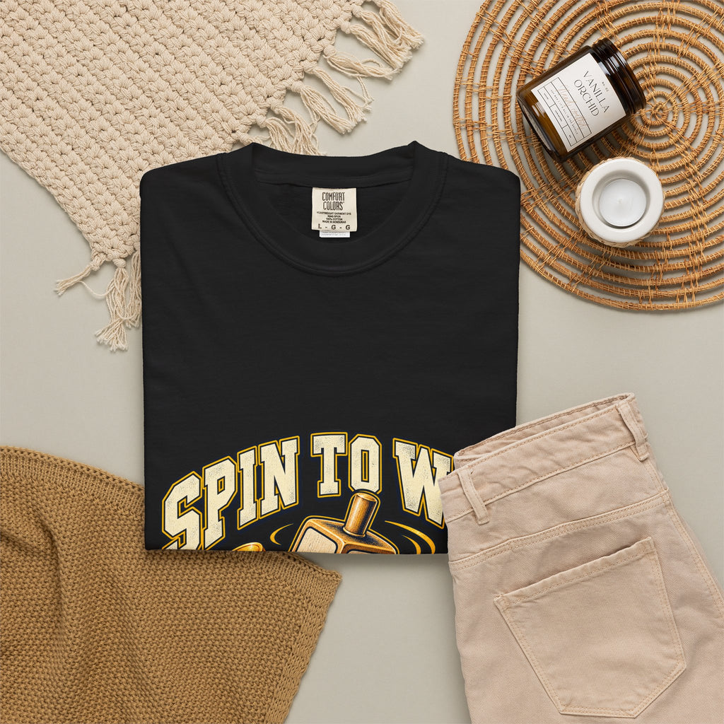 Spin to Win Dreidel T-shirt | Hanukkah Chanukah Festival Design