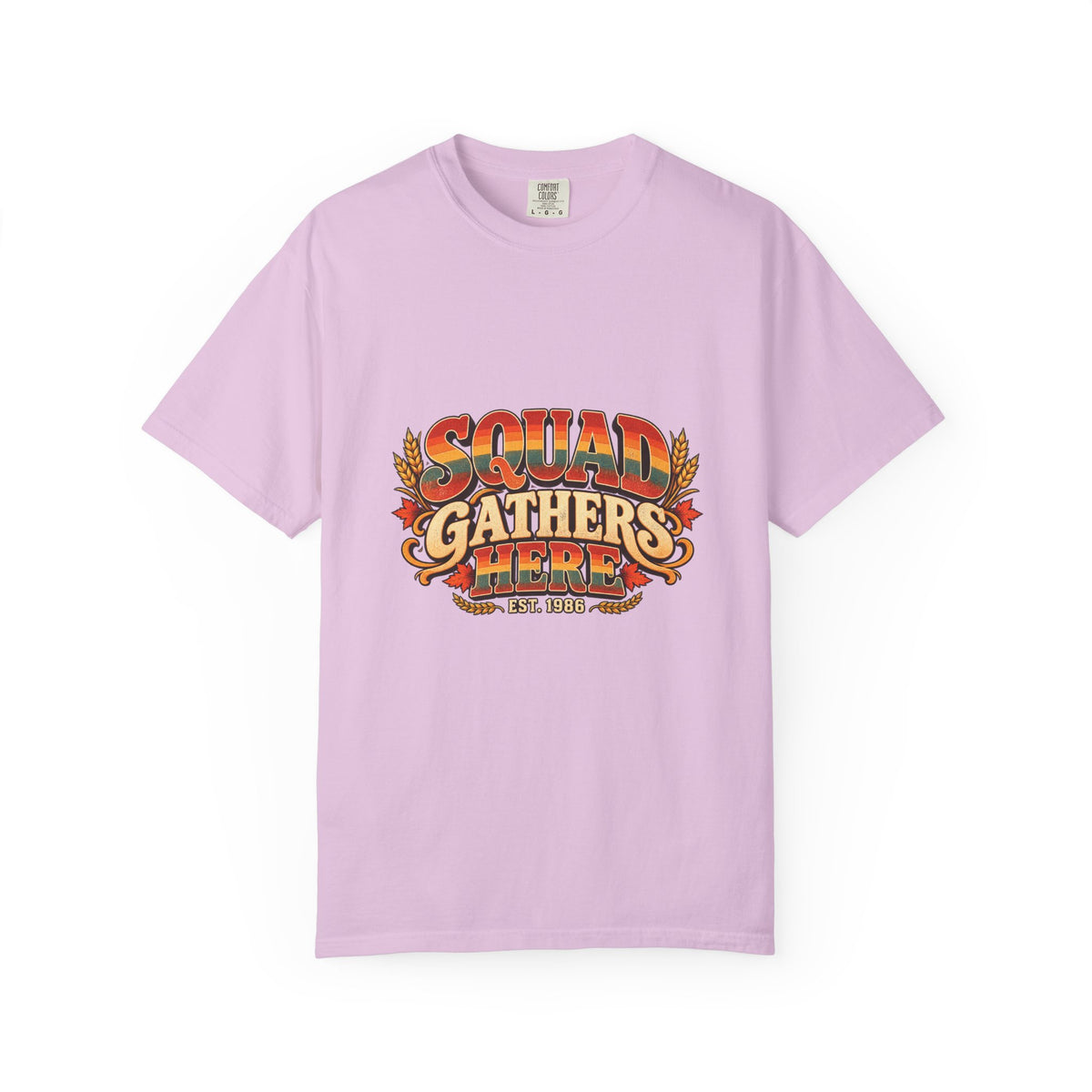 Squad Gathers Here T-Shirt — Retro Thanksgiving Family Reunion Tee, Vintage Fall Gathering Shirt, Friendsgiving