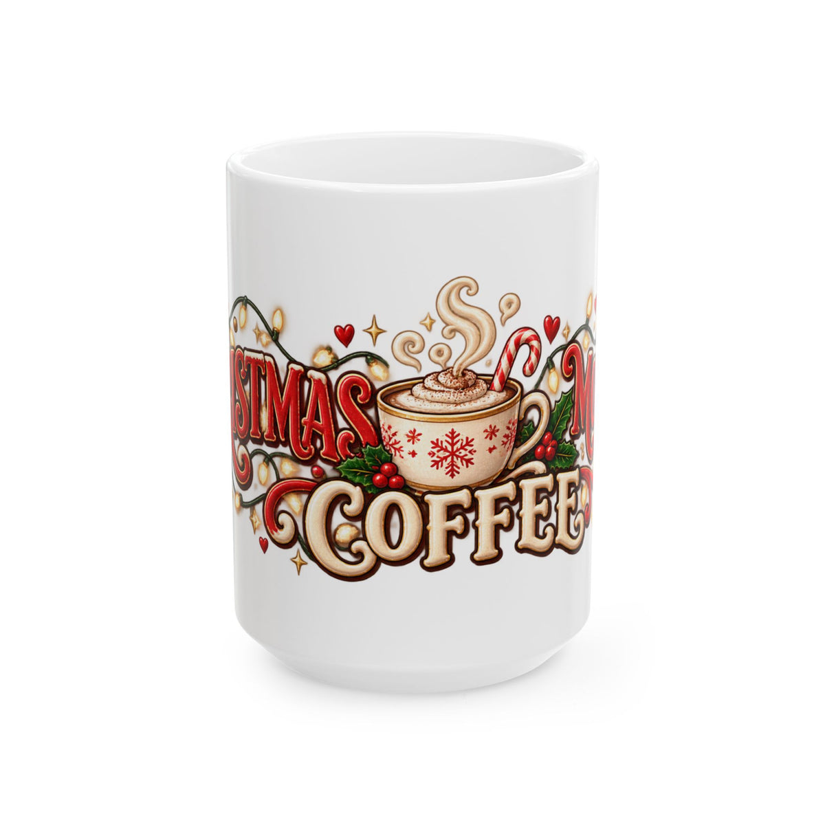 Christmas Coffee Mug – Festive Holiday Ceramic Coffee Cup (11oz/15oz)
