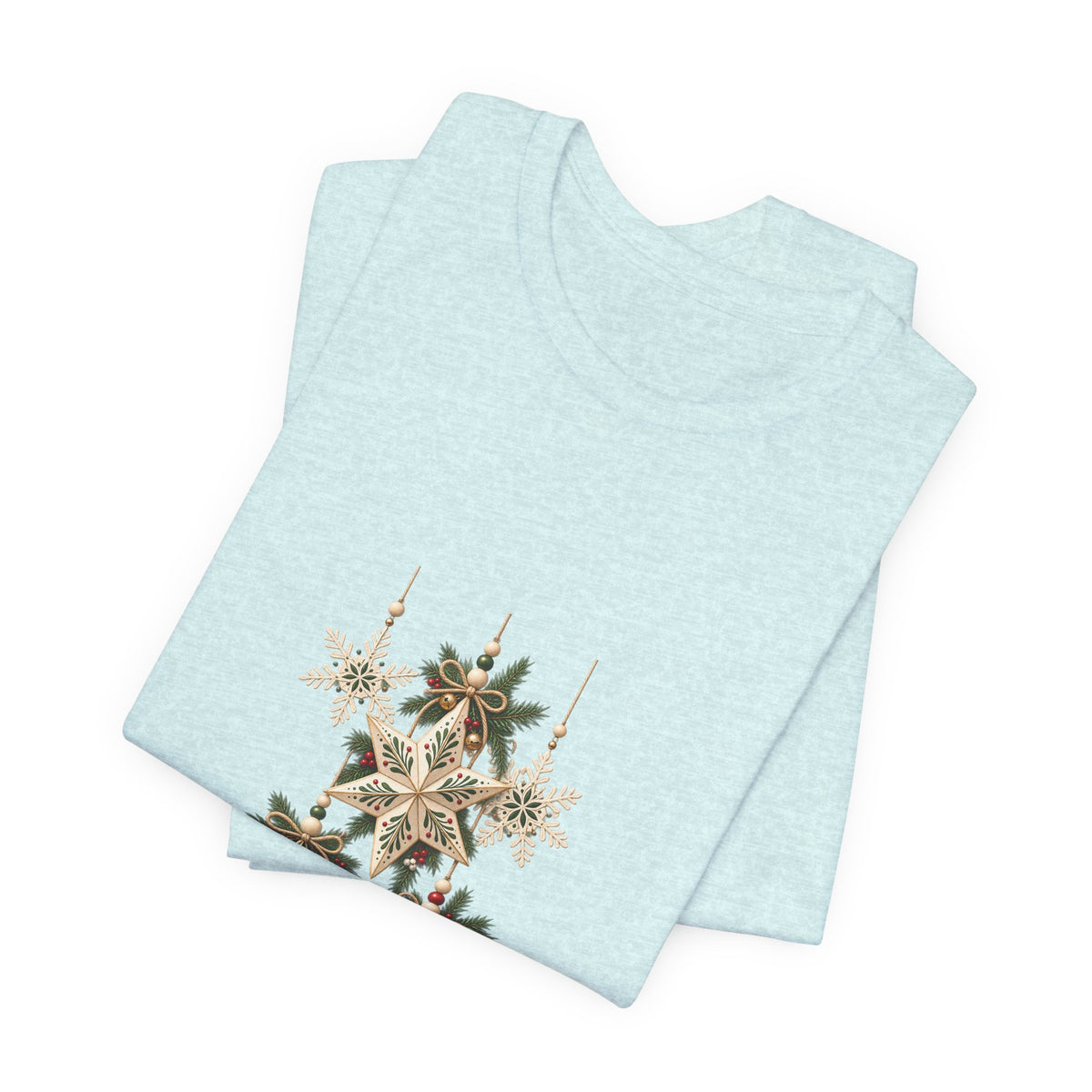 Christmas Star Ornaments T-Shirt — Vintage Holiday Stars Tee