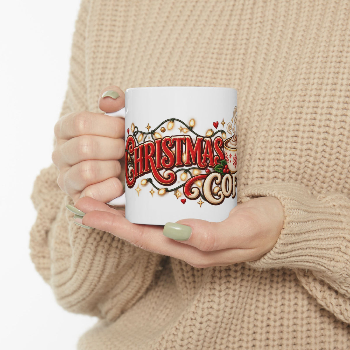 Christmas Coffee Mug – Festive Holiday Ceramic Coffee Cup (11oz/15oz)