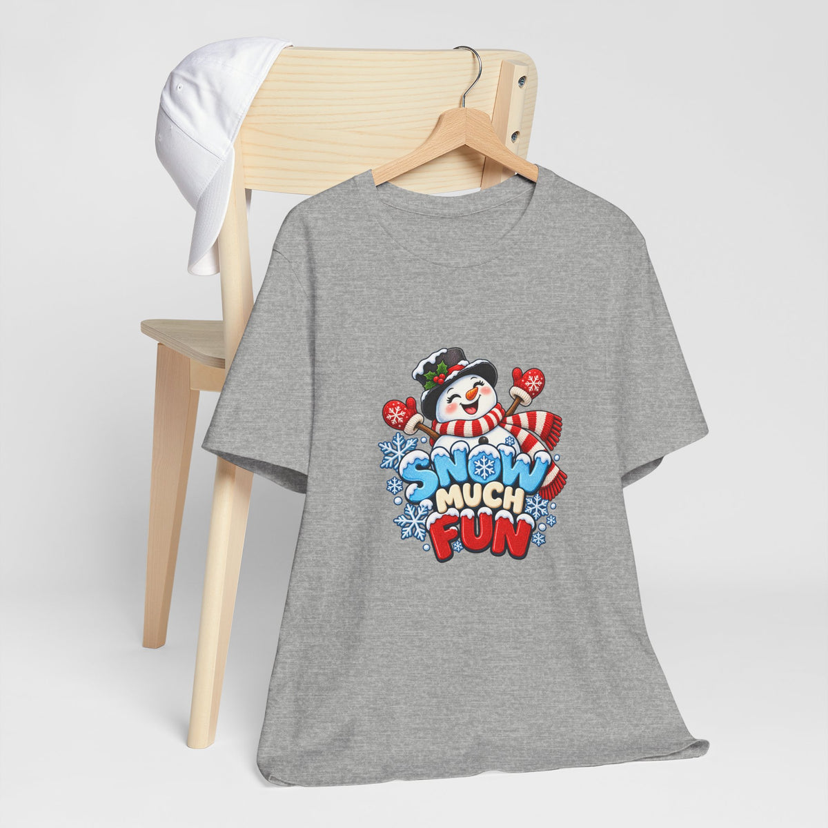 Snow Much Fun T-Shirt – Cute Snowman Holiday Tee