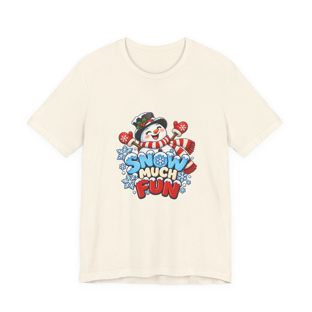 Snow Much Fun T-Shirt – Cute Snowman Holiday Tee