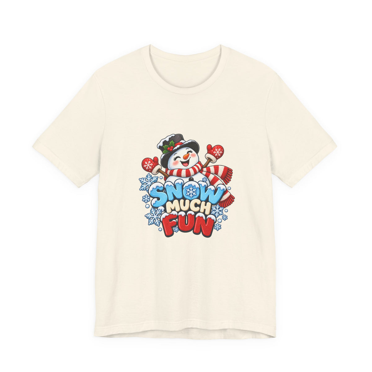 Snow Much Fun T-Shirt – Cute Snowman Holiday Tee