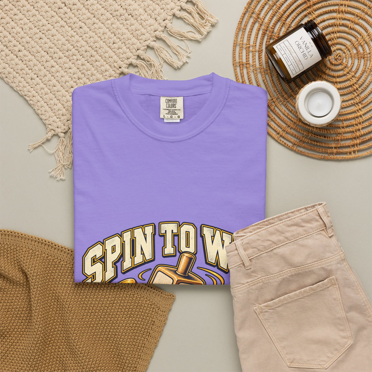 Spin to Win Dreidel T-shirt | Hanukkah Chanukah Festival Design