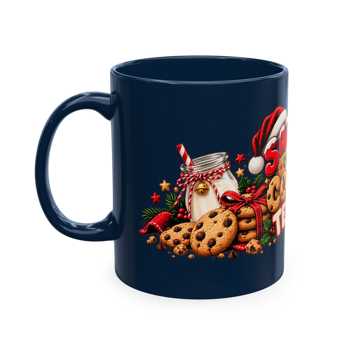 Santa’s Official Cookie Tester Ceramic Mug — Christmas Holiday Coffee Cup