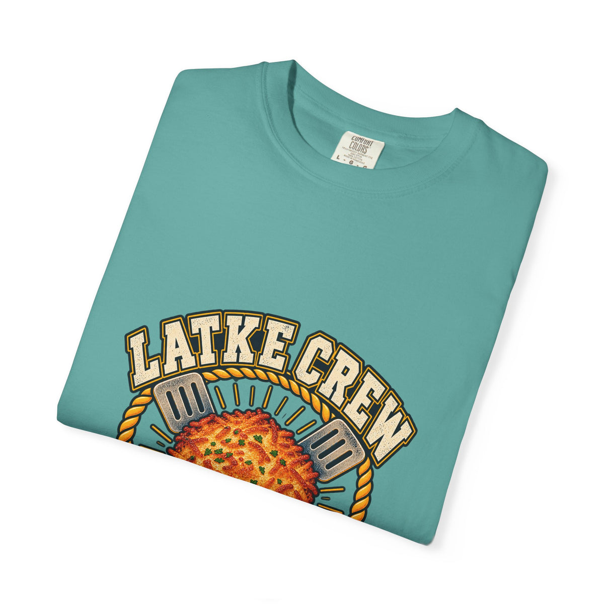 Latke Crew Illustration T-Shirt | Hanukkah Potato Pancake Design