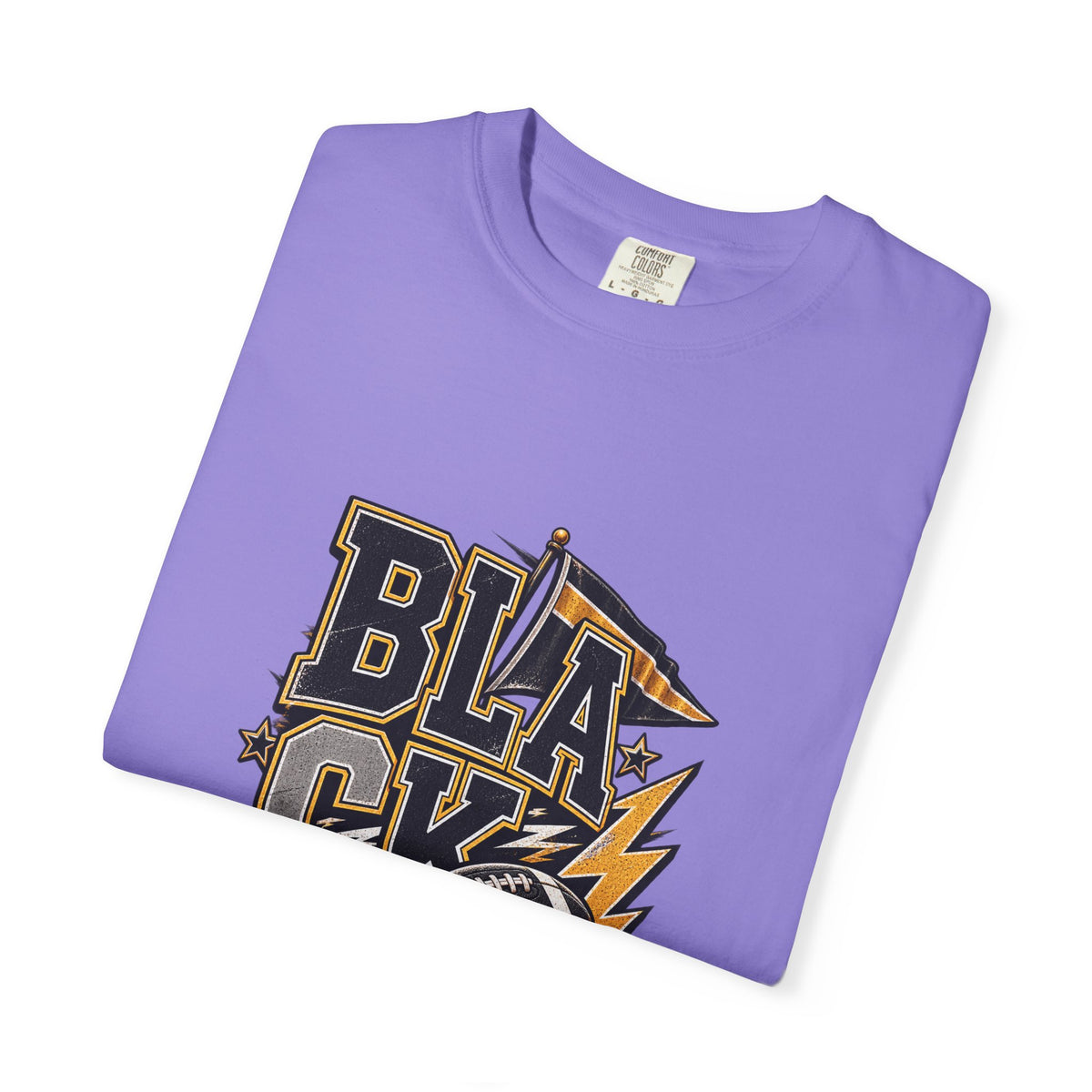 Blackout Lightning Football tee | Graphic T-Shirt, Team Spirit