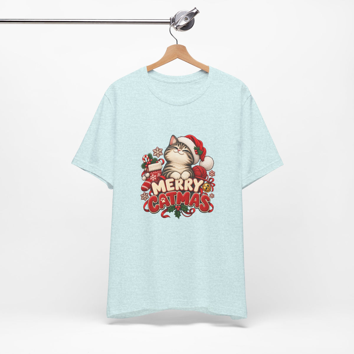 Merry Catmas T-Shirt – Cute Christmas Cat Holiday Tee