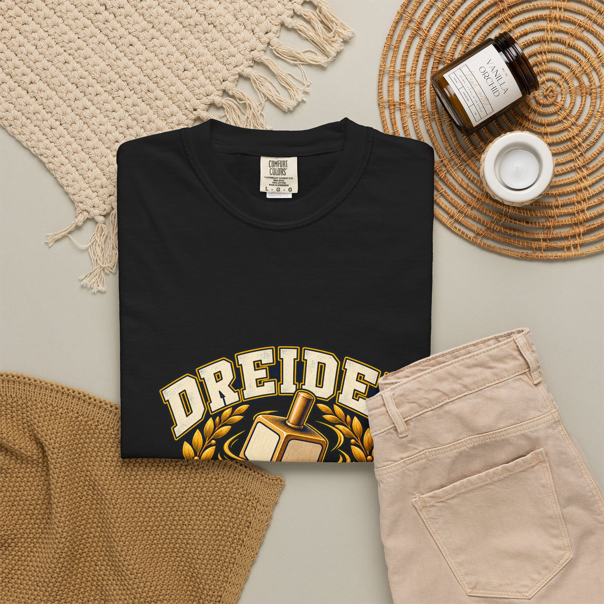 Dreidel Champion T-shirt | Hanukkah Dreidel Design, Winner Banner