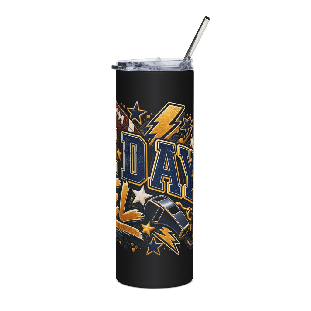Game Day Fuel Tumbler | Football Graphic 20oz Stainless Steel