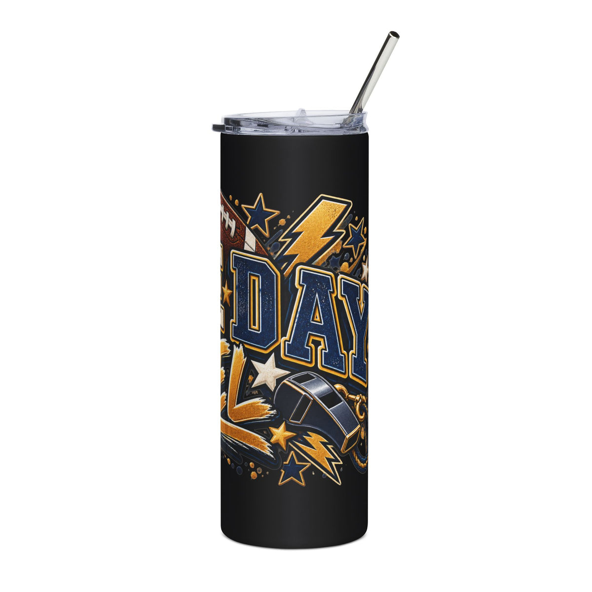 Game Day Fuel Tumbler | Football Graphic 20oz Stainless Steel