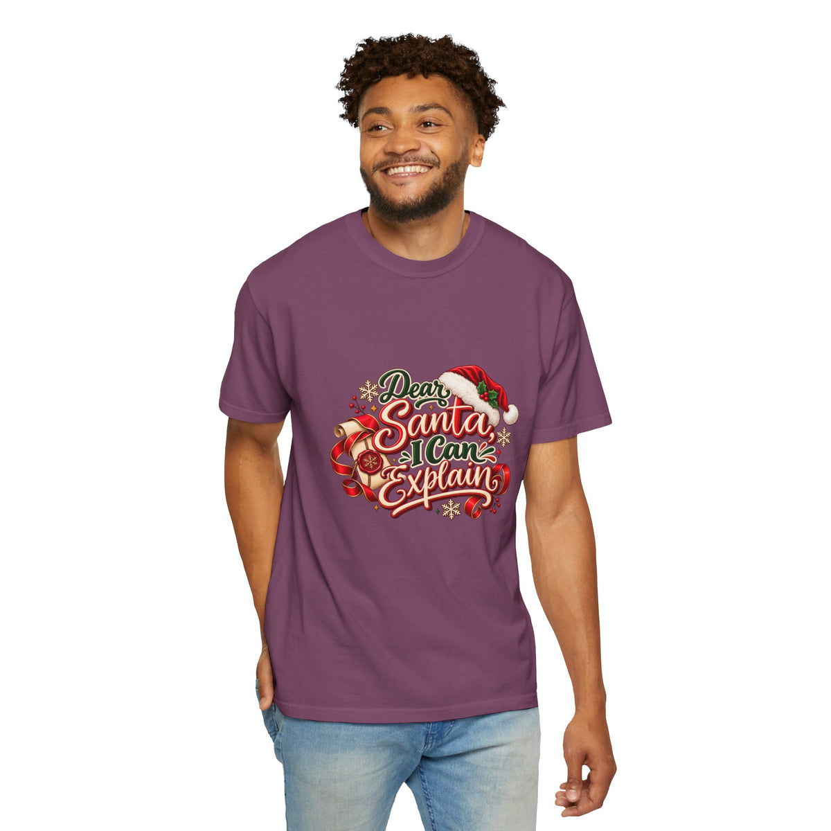 Dear Santa I Can Explain T-Shirt — Funny Christmas Tee