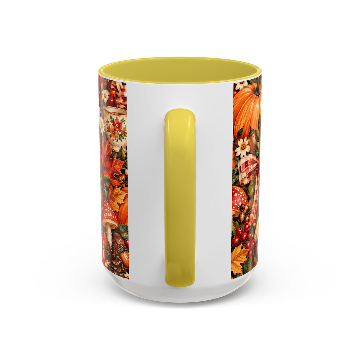 Autumn Harvest Mugs | Fall Pumpkins, Apples, Mushrooms, Daisies 11oz 15oz