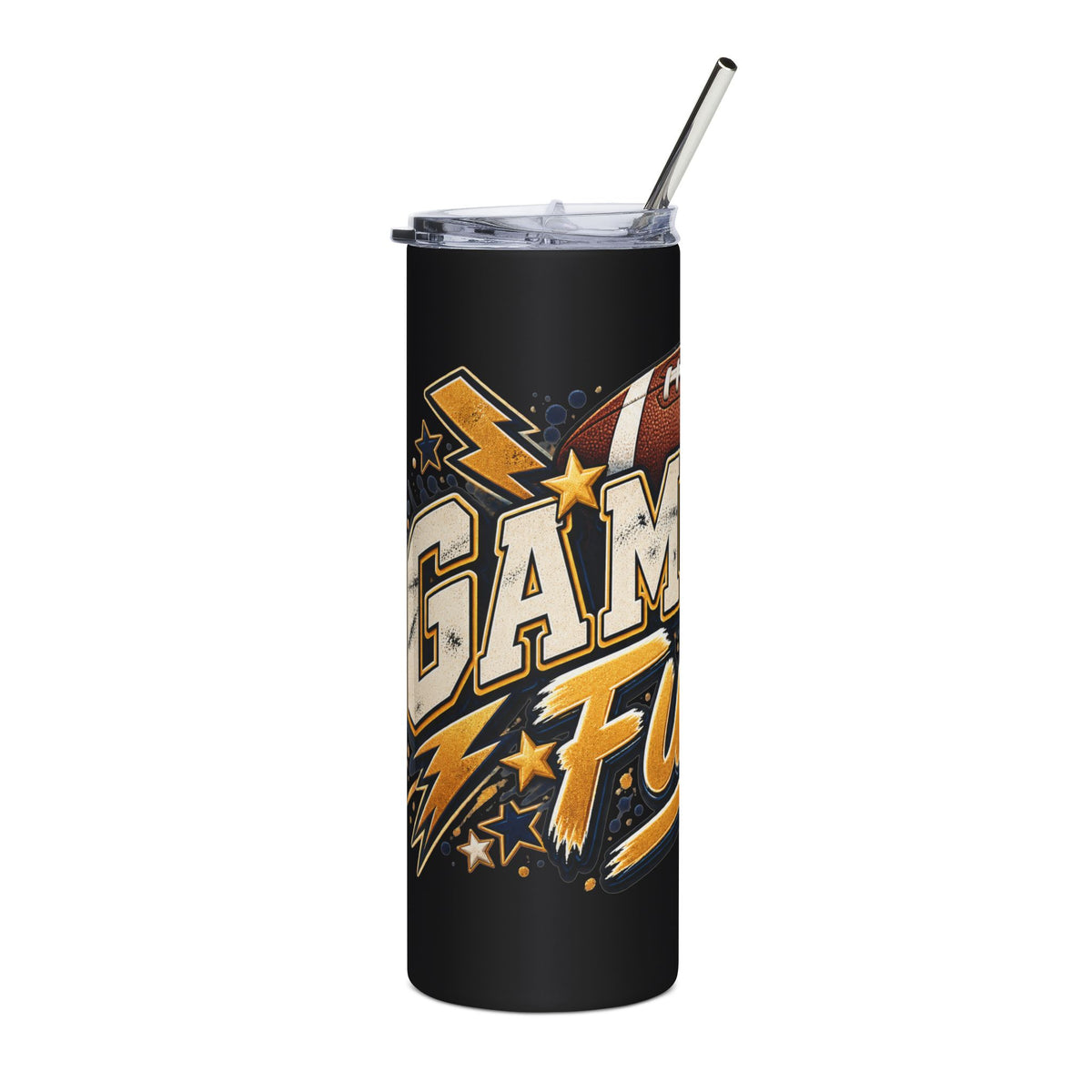 Game Day Fuel Tumbler | Football Graphic 20oz Stainless Steel