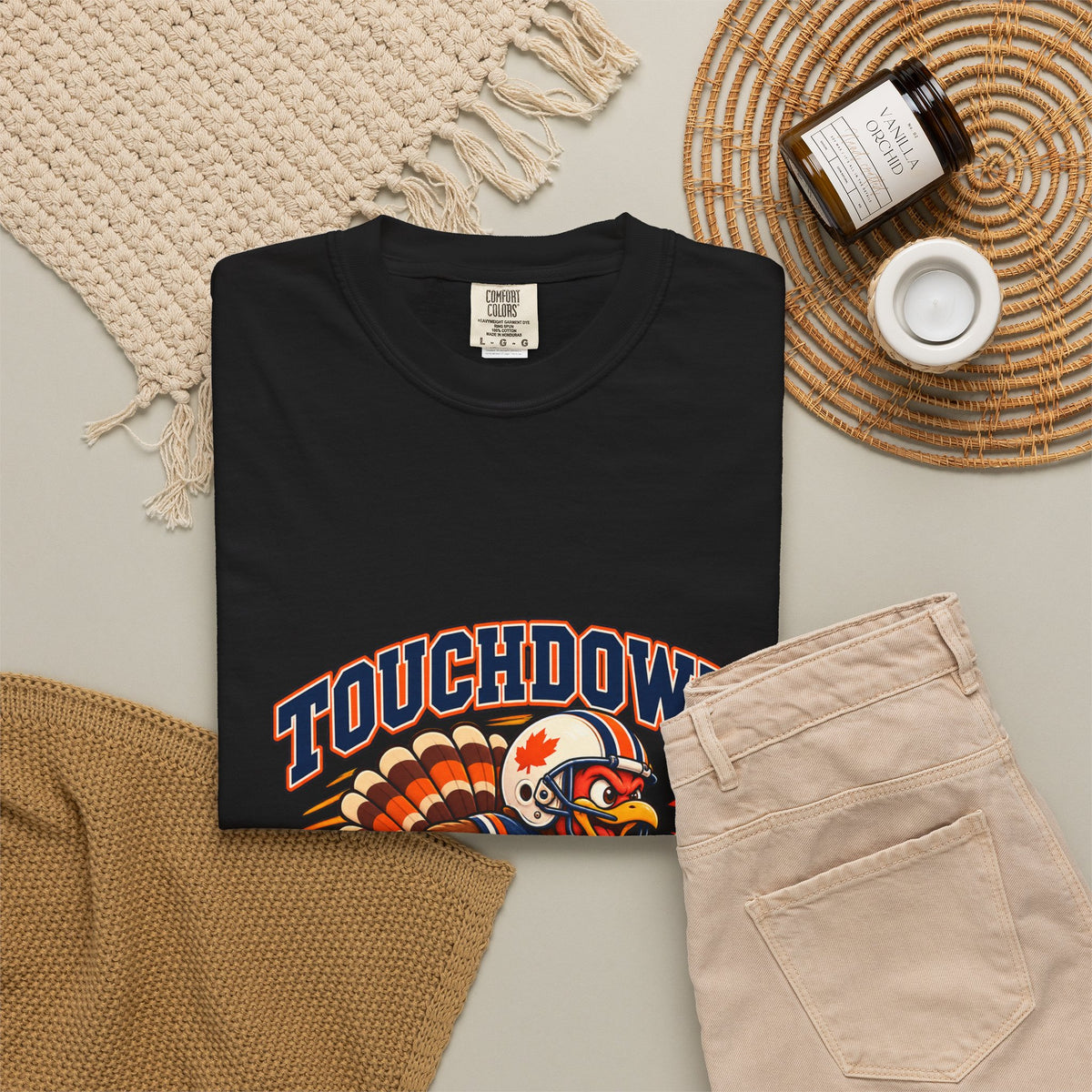 Touchdown Turkey Day T-shirt | Football Turkey Thanksgiving Tee