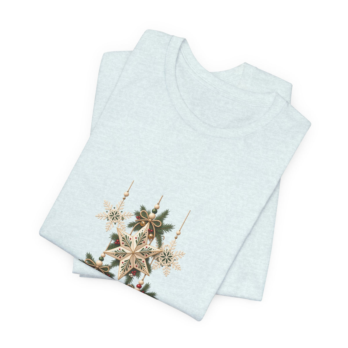 Christmas Star Ornaments T-Shirt — Vintage Holiday Stars Tee