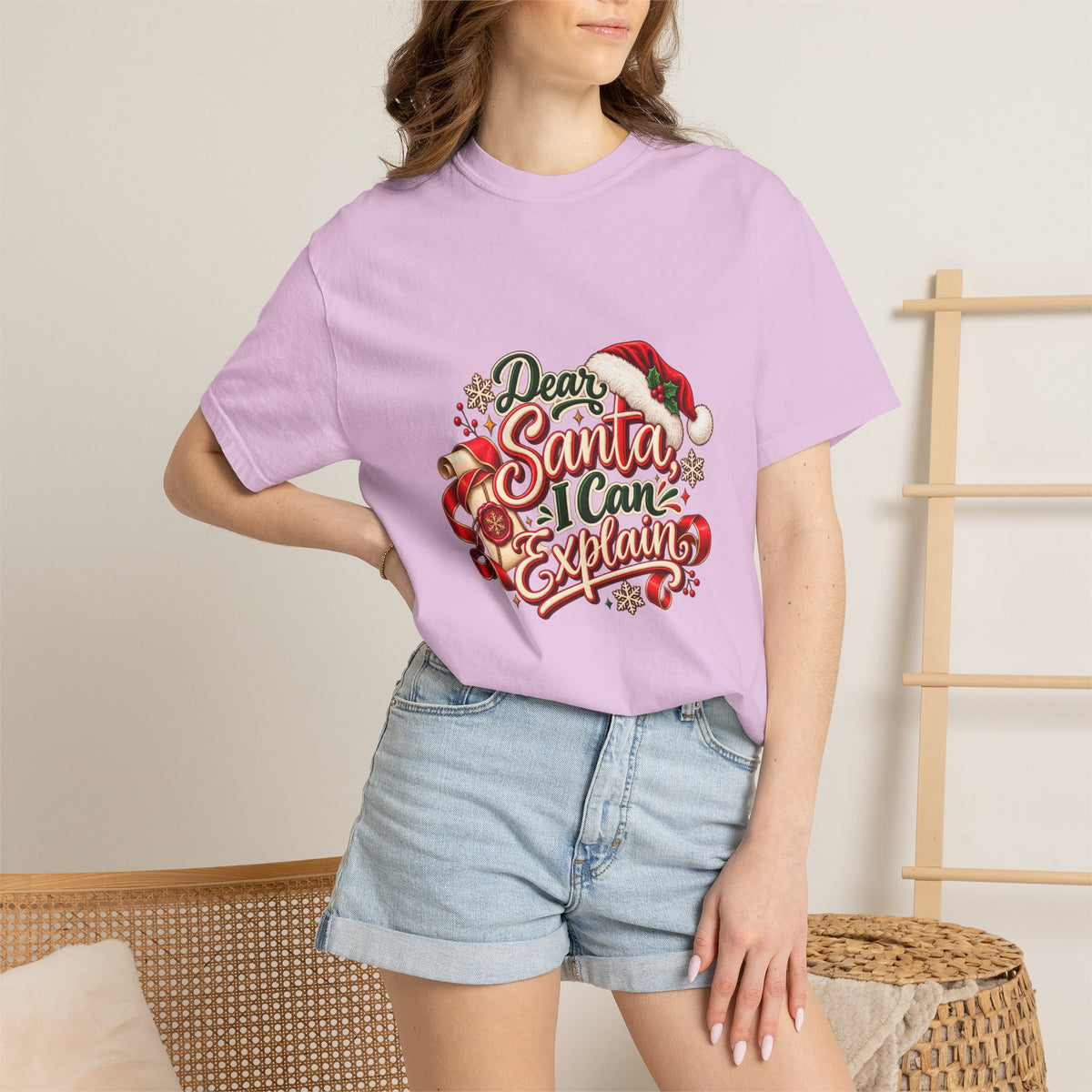 Dear Santa I Can Explain T-Shirt — Funny Christmas Tee