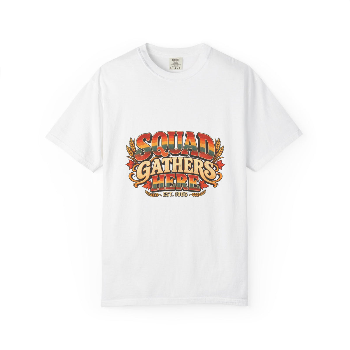 Squad Gathers Here T-Shirt — Retro Thanksgiving Family Reunion Tee, Vintage Fall Gathering Shirt, Friendsgiving