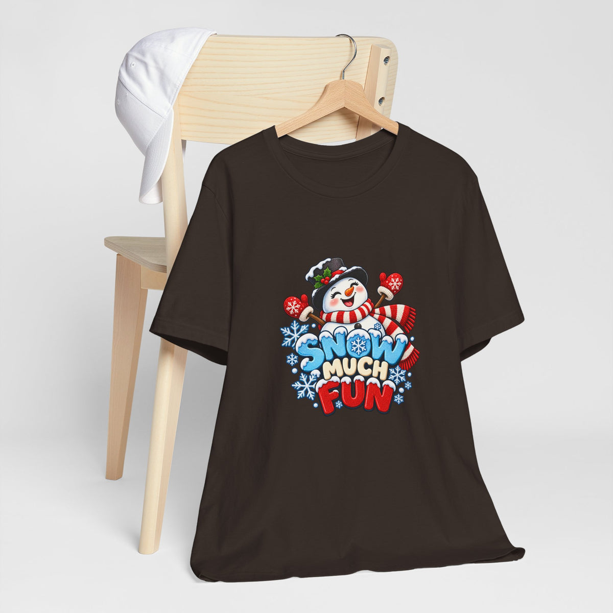 Snow Much Fun T-Shirt – Cute Snowman Holiday Tee