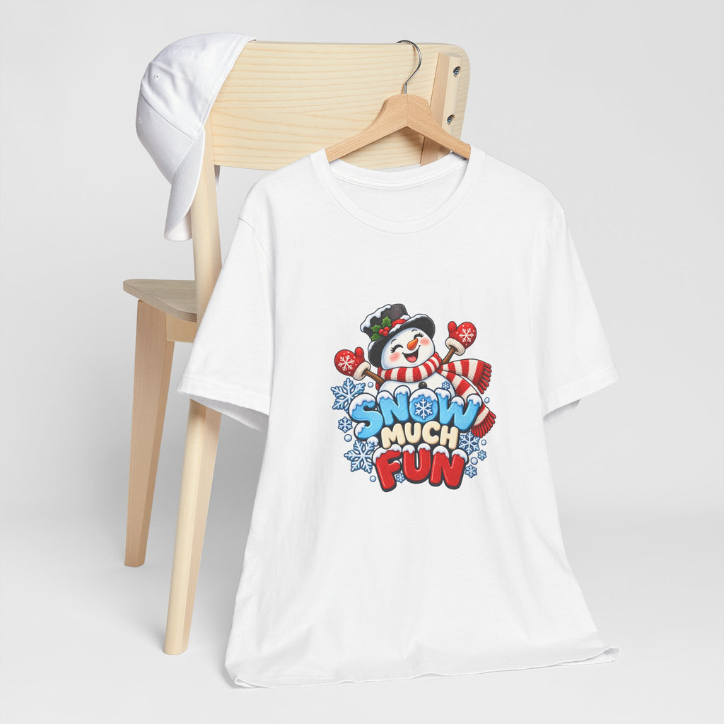 Snow Much Fun T-Shirt – Cute Snowman Holiday Tee