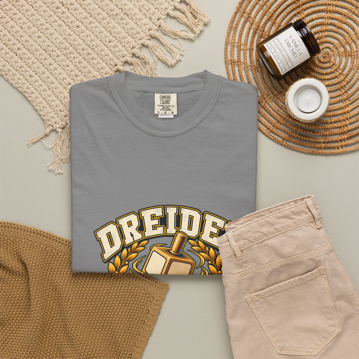 Dreidel Champion T-shirt | Hanukkah Dreidel Design, Winner Banner