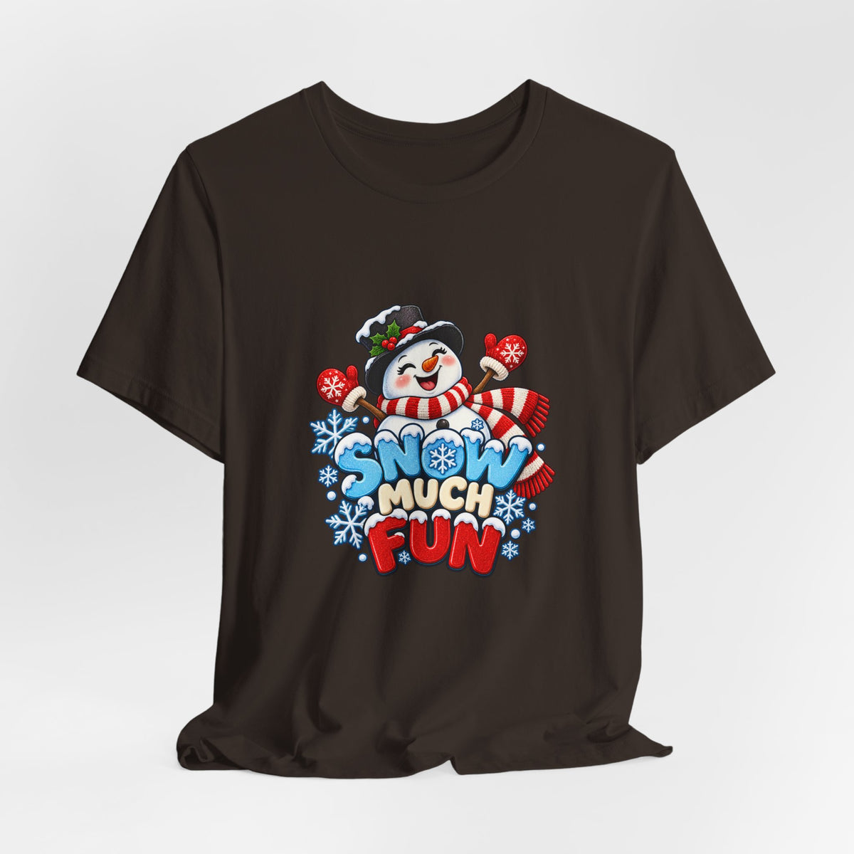 Snow Much Fun T-Shirt – Cute Snowman Holiday Tee