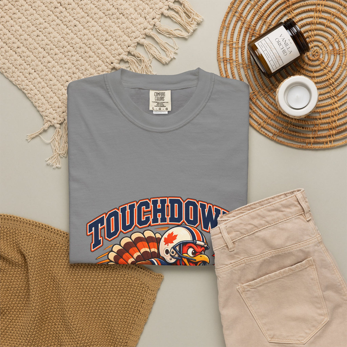 Touchdown Turkey Day T-shirt | Football Turkey Thanksgiving Tee