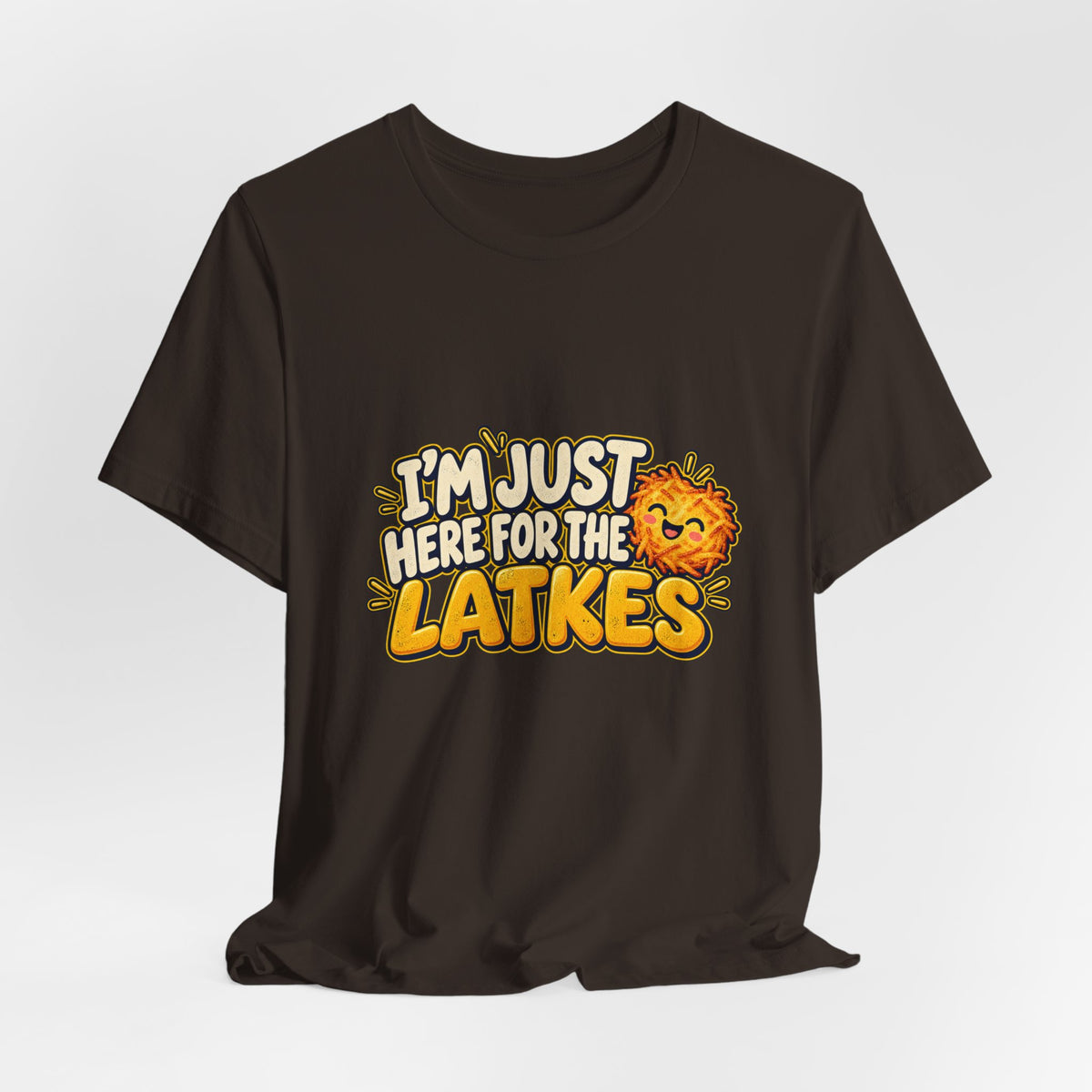 I'm Just Here for the Latkes T-Shirt | Hanukkah Food Funny Tee