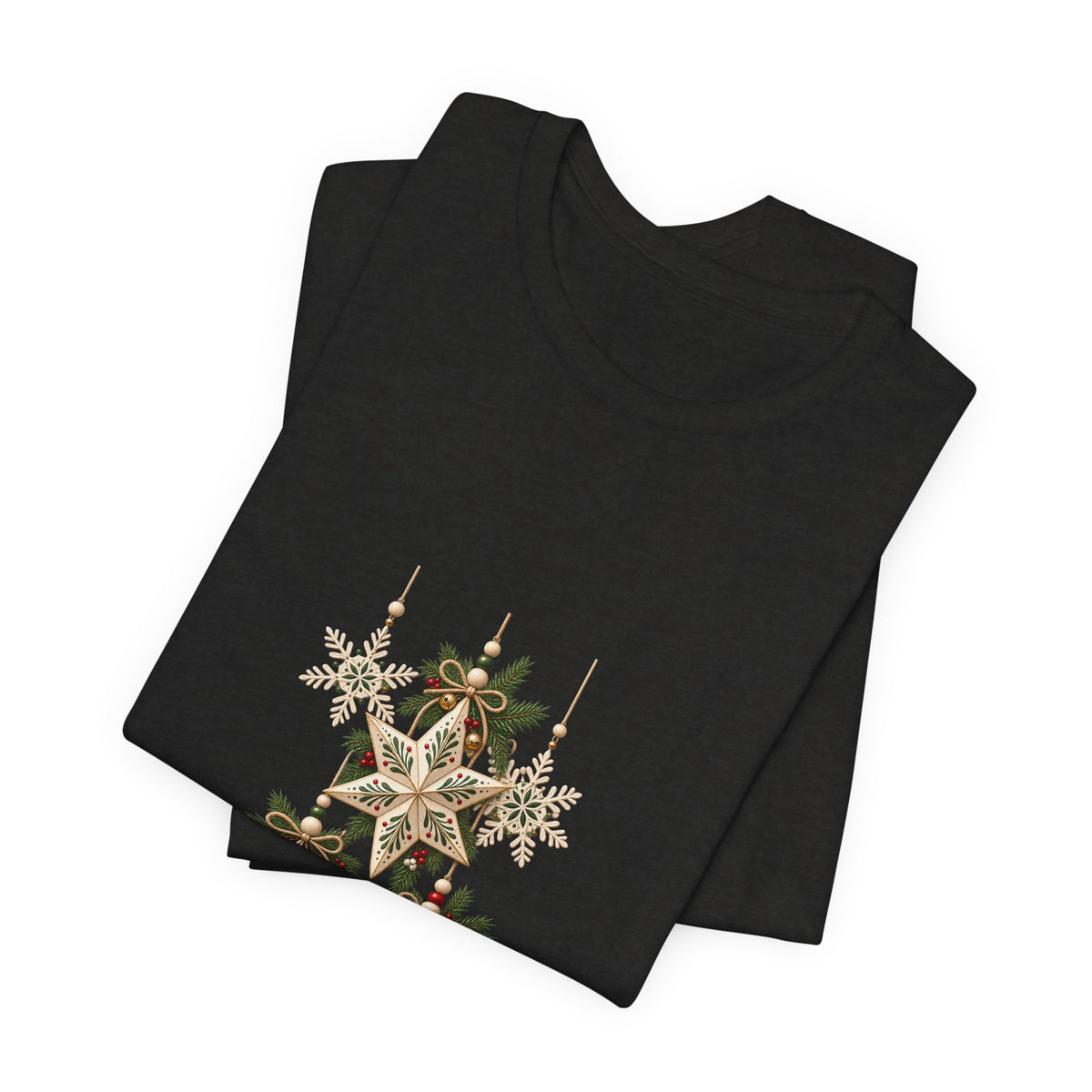 Christmas Star Ornaments T-Shirt — Vintage Holiday Stars Tee