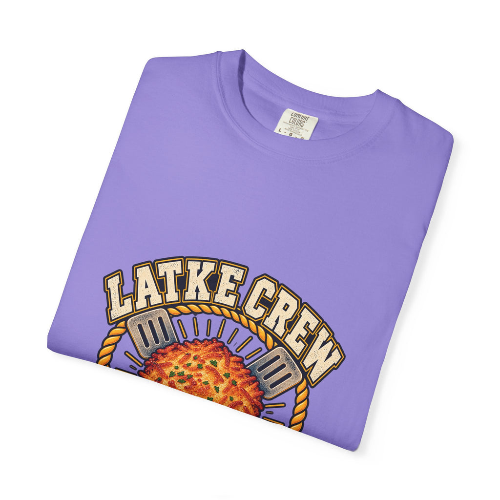 Latke Crew Illustration T-Shirt | Hanukkah Potato Pancake Design
