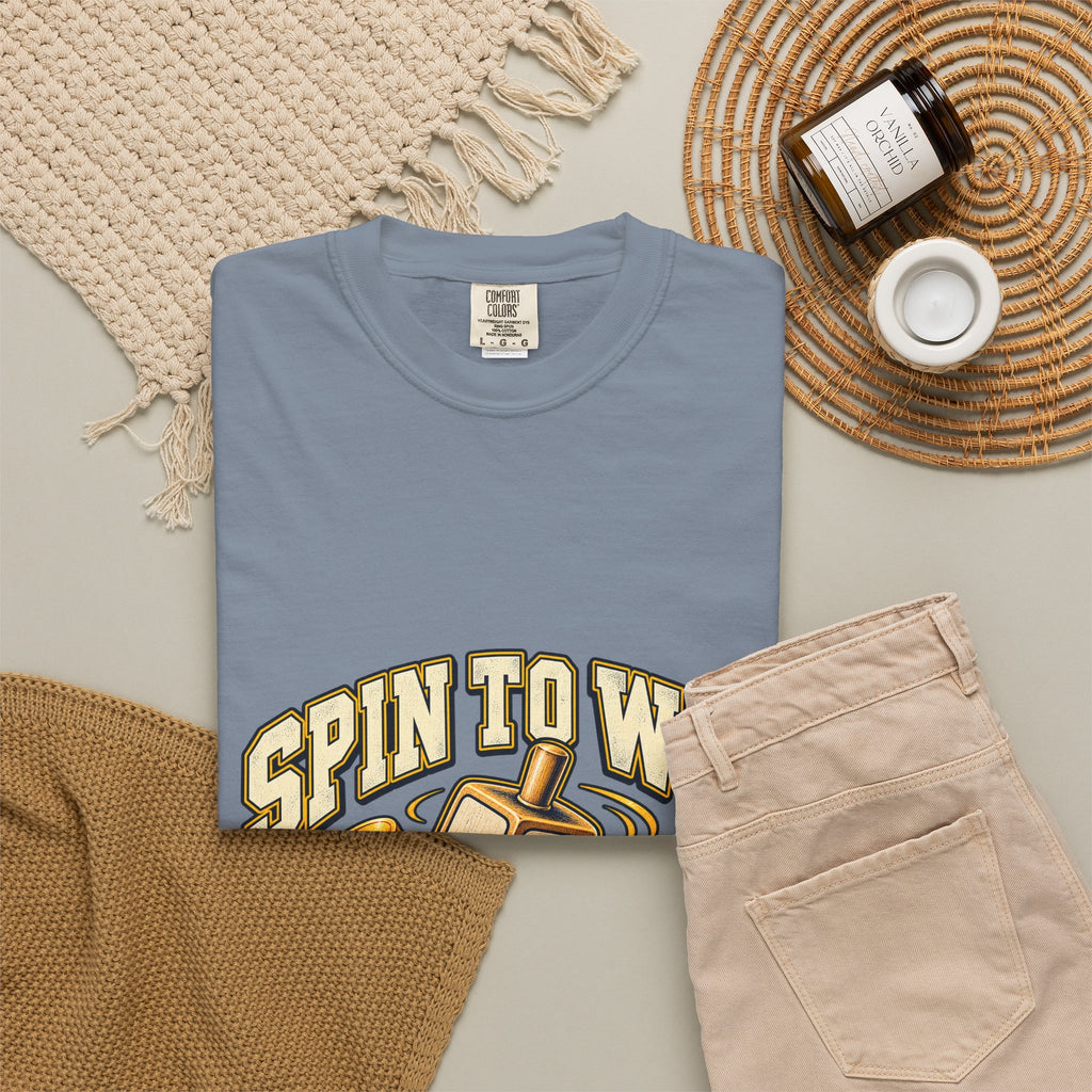 Spin to Win Dreidel T-shirt | Hanukkah Chanukah Festival Design