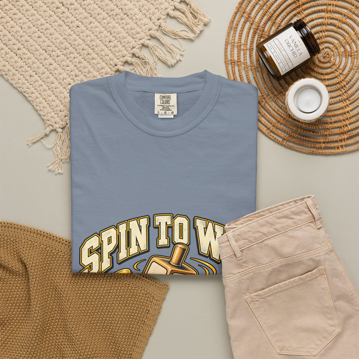 Spin to Win Dreidel T-shirt | Hanukkah Chanukah Festival Design