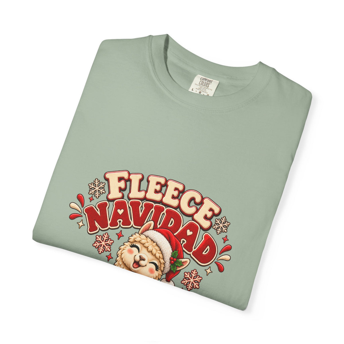 Fleece Navidad Tee — Cute Llama Christmas T-Shirt