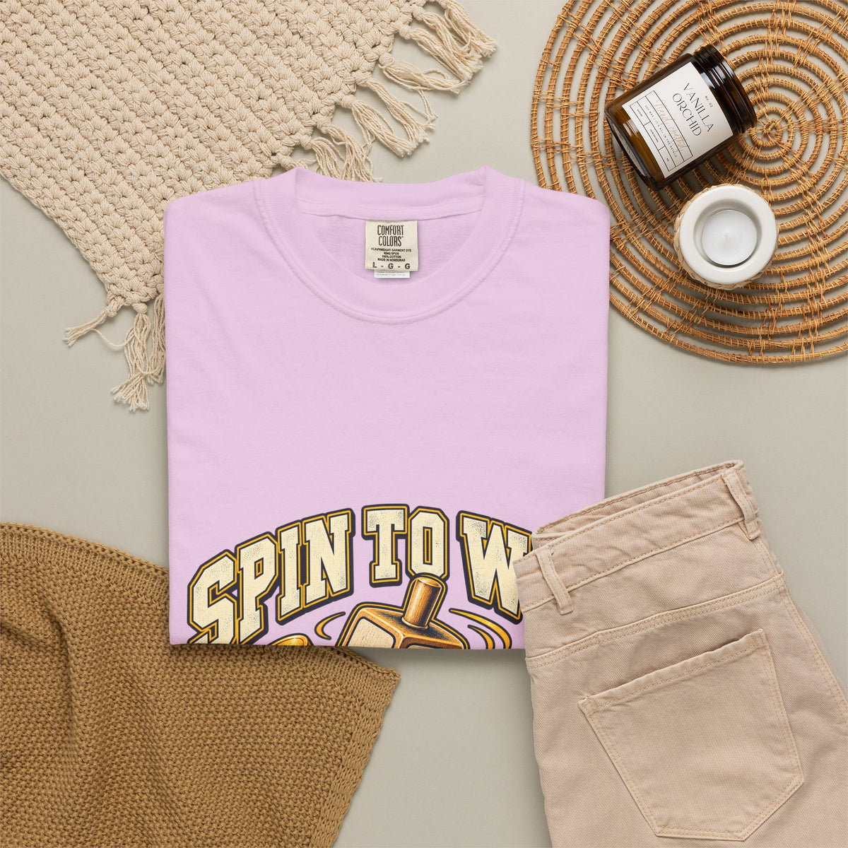Spin to Win Dreidel T-shirt | Hanukkah Chanukah Festival Design