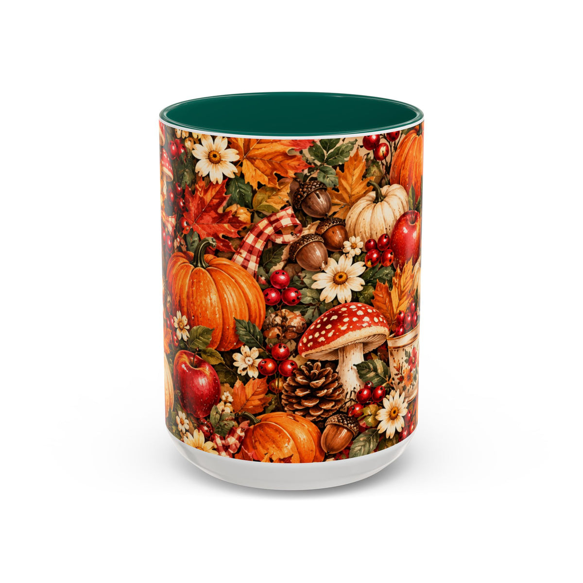 Autumn Harvest Mugs | Fall Pumpkins, Apples, Mushrooms