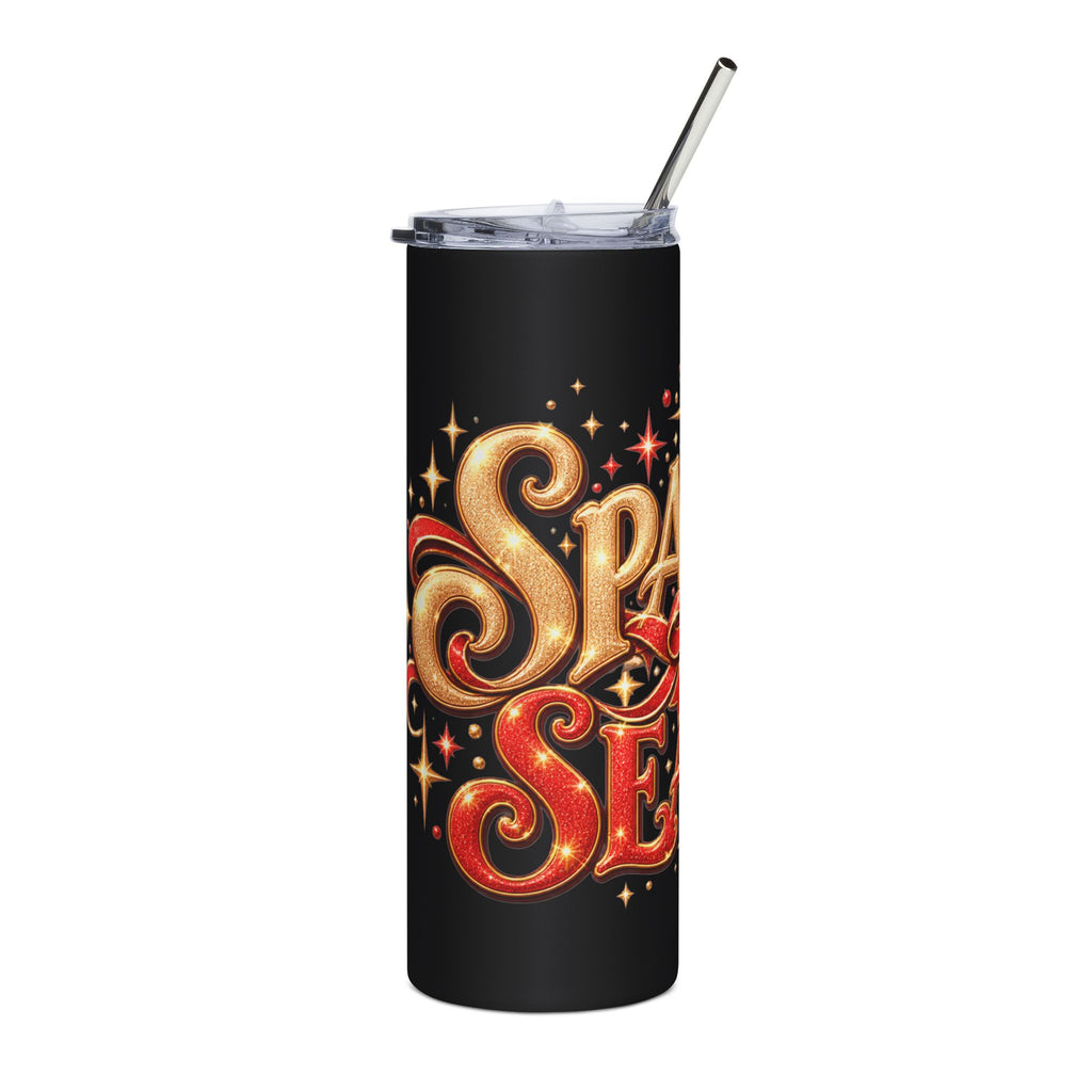 20oz Stainless Tumbler — "Sparkle Season" Holiday Stainless Steel Travel Cup